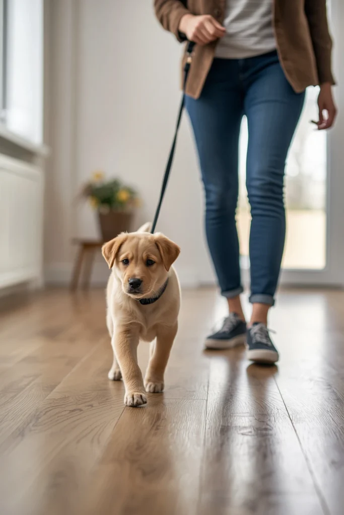 Introduce Leash Training Inside the Home