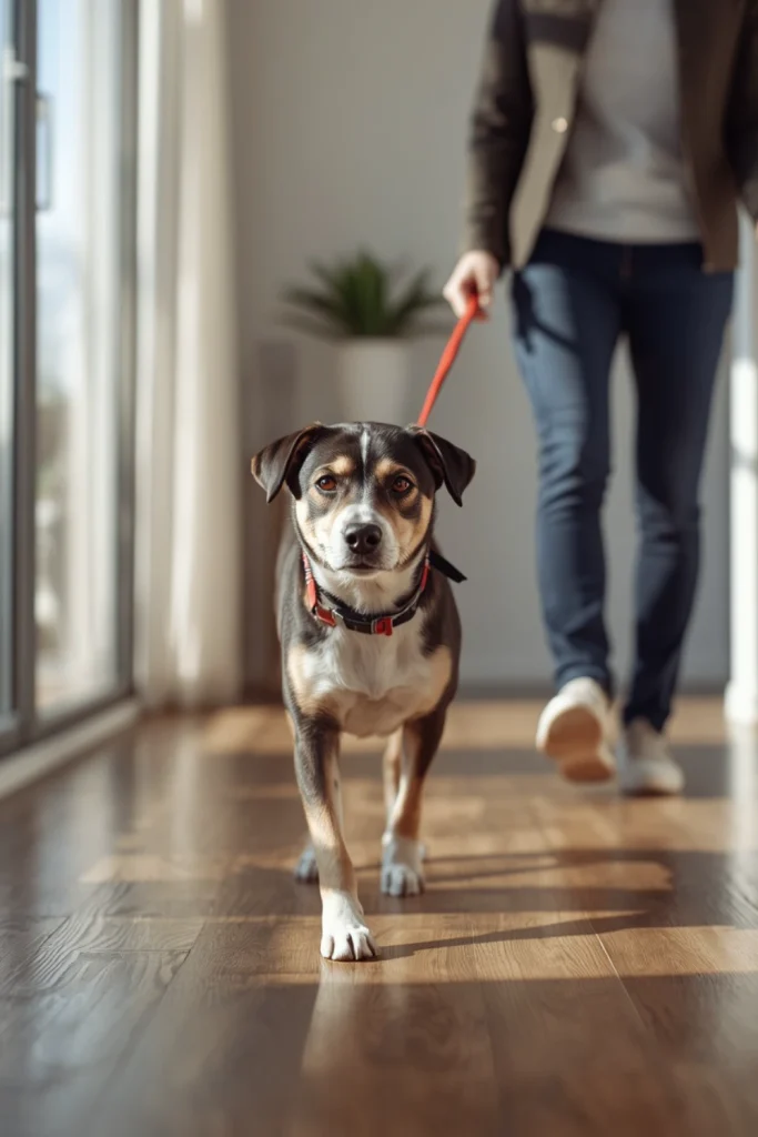 Teach Calm Leash Walking at Home First