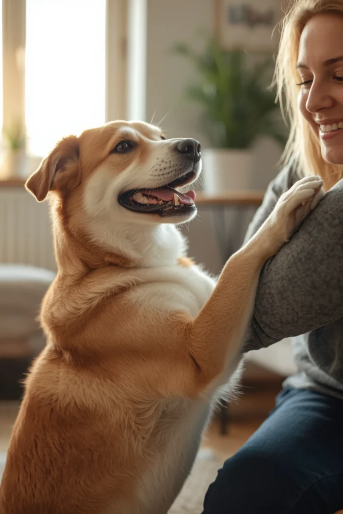 Teach Your Dog to Hug
