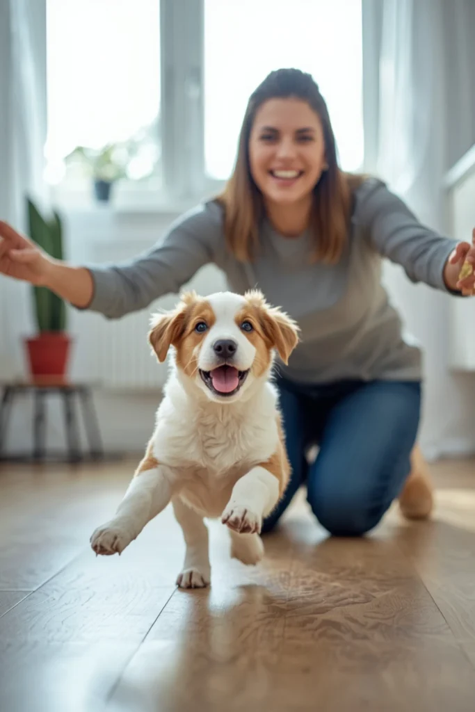 Practice the Come Command Indoors