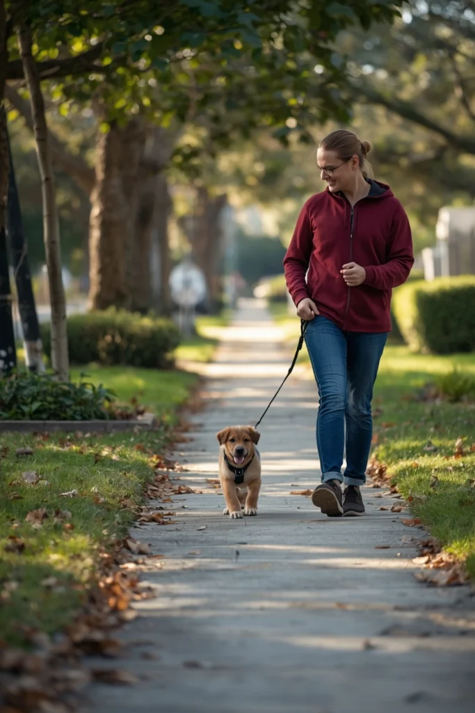 Teach Calm Leash Walking