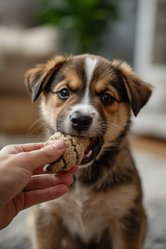 Stop Puppy Biting by Redirecting to Toys