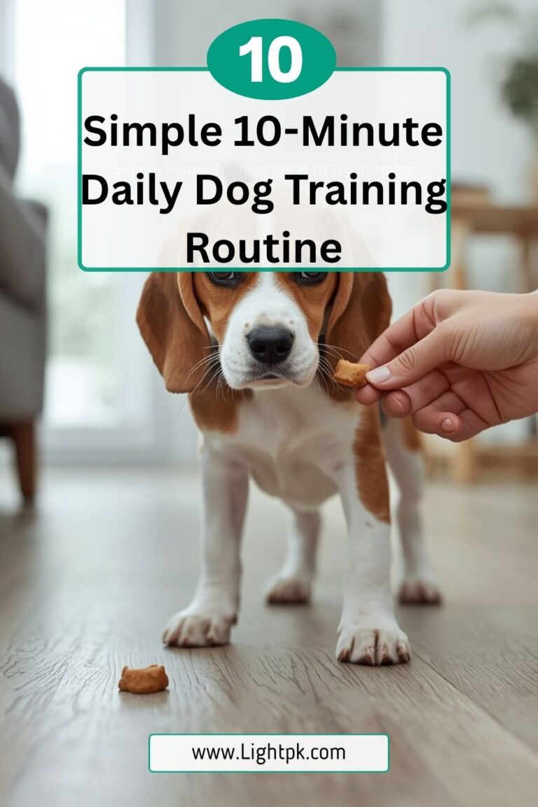 A Simple 10-Minute Daily Dog Training Routine
