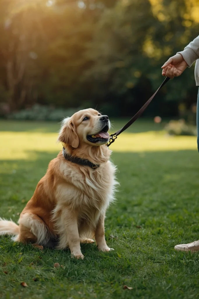Start With Basic Obedience in a Quiet Outdoor Area