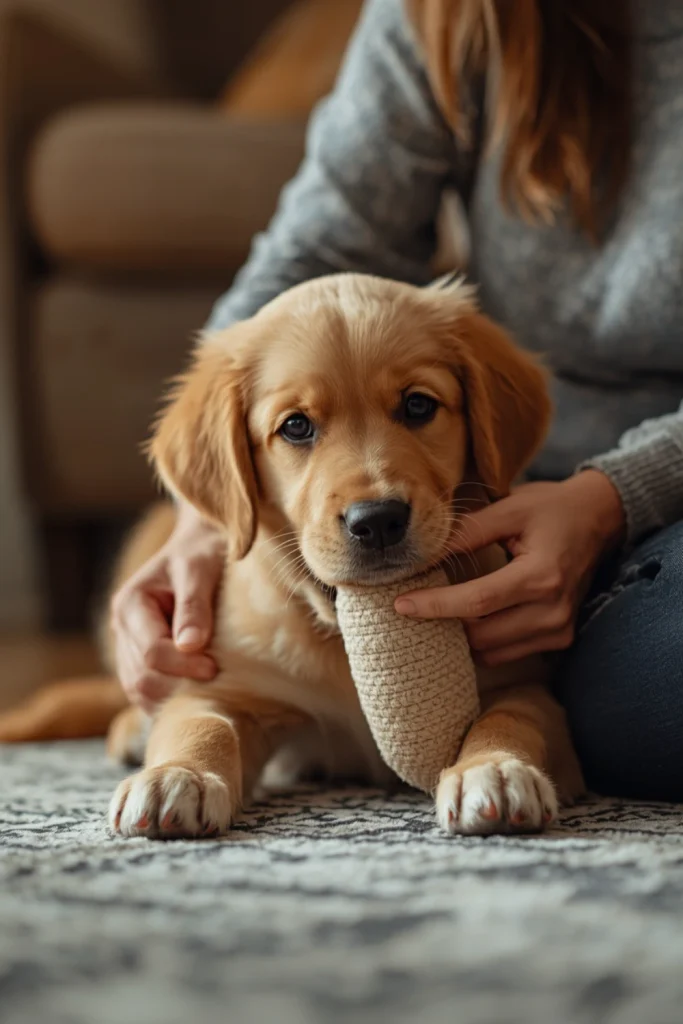 Teach Your Puppy That Human Skin Is Not a Toy