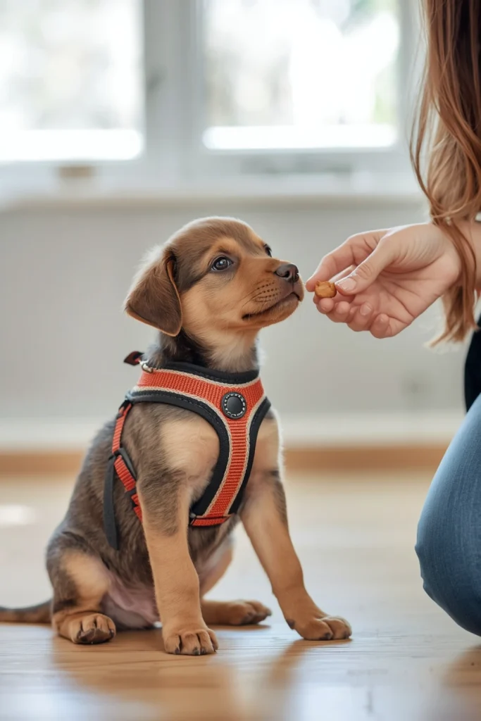 Teach Your Puppy to Wear a Collar or Harness