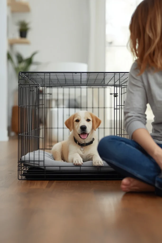 Gradually Increase Crate Time as Your Puppy Matures