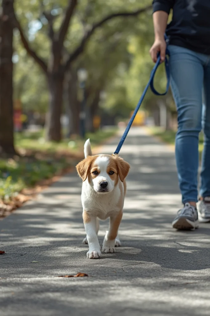 Practice Leash Walking in Different Environments
