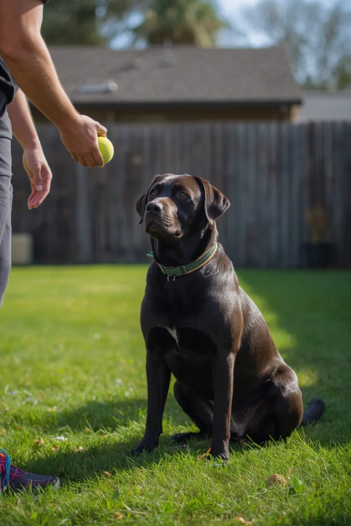Practice the “Wait” Cue Before Throwing a Ball