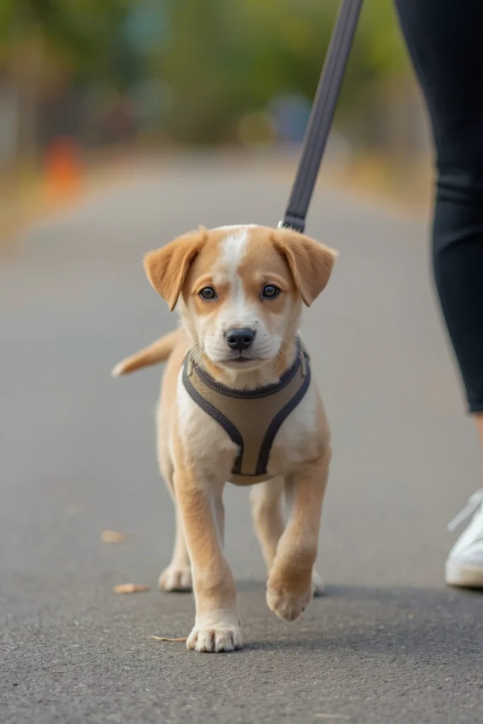 3 to 4 Months: Practice Leash and Walking Skills