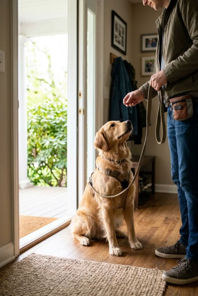Teach Your Dog to Wait Before Going Through Doors