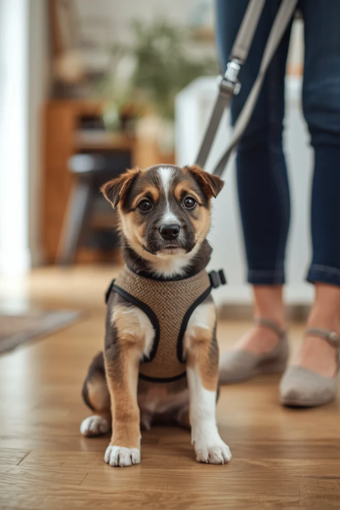 Introduce Leash and Harness Training