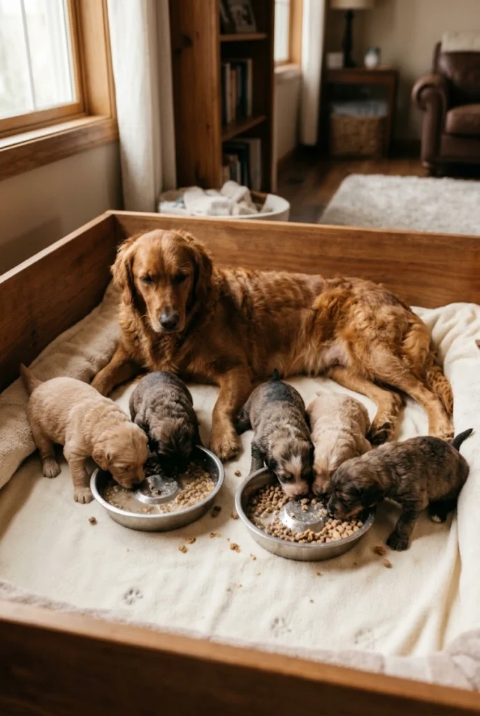 Dog Feeding Schedule During Weaning: 4–8 Weeks