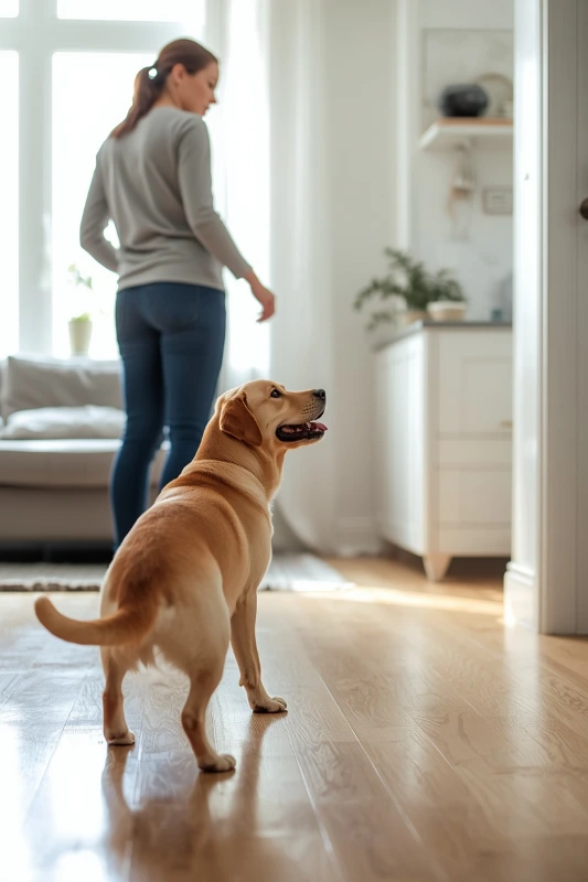 Ignore Jumping and Reward Calm Behavior