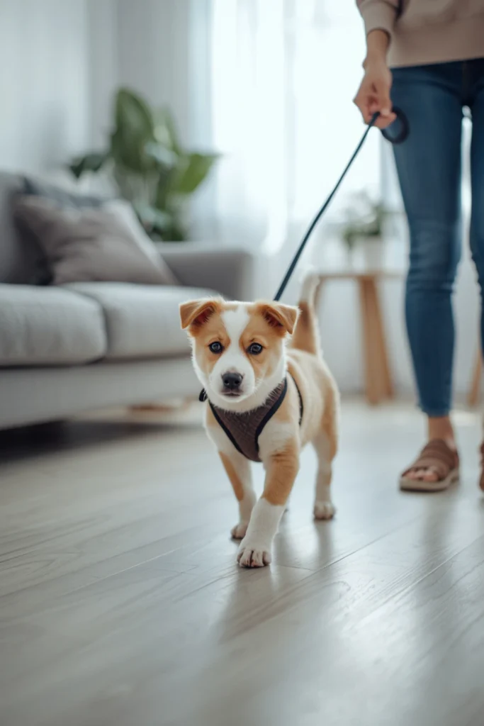 Introduce the Leash Inside the House
