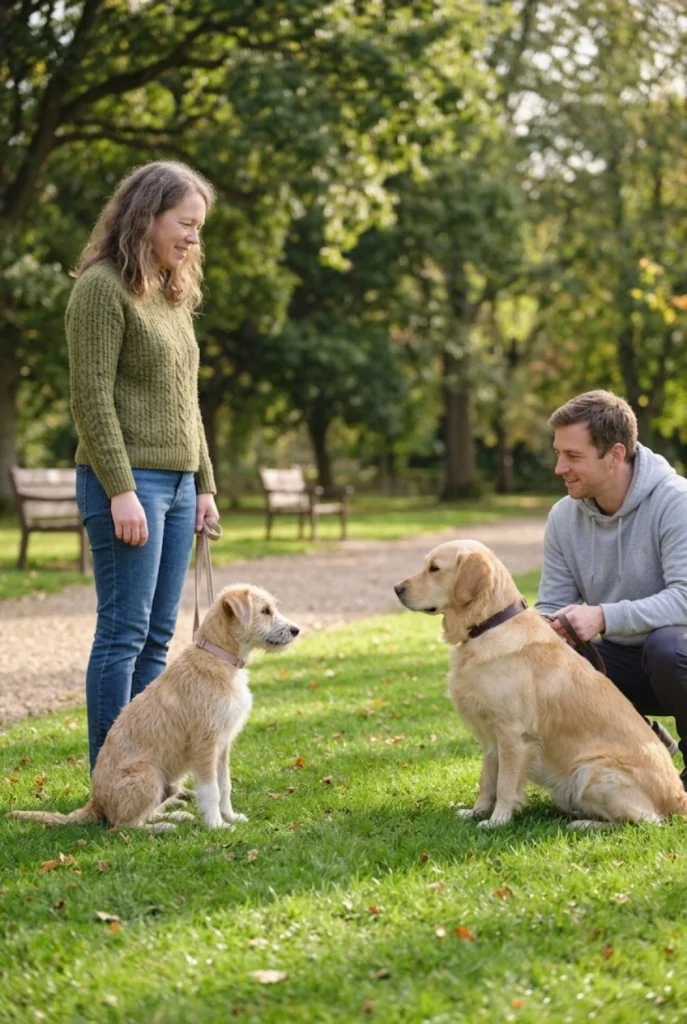 Teach Calm Behavior Around Other Dogs