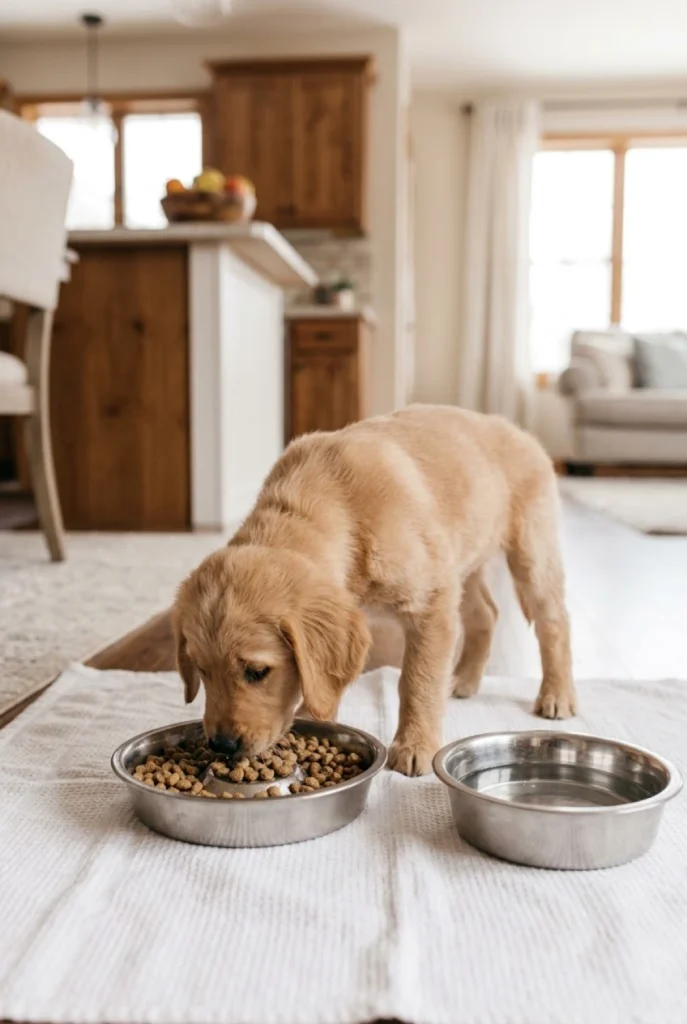 Dog Feeding Schedule for 8–12-Week-Old Puppies