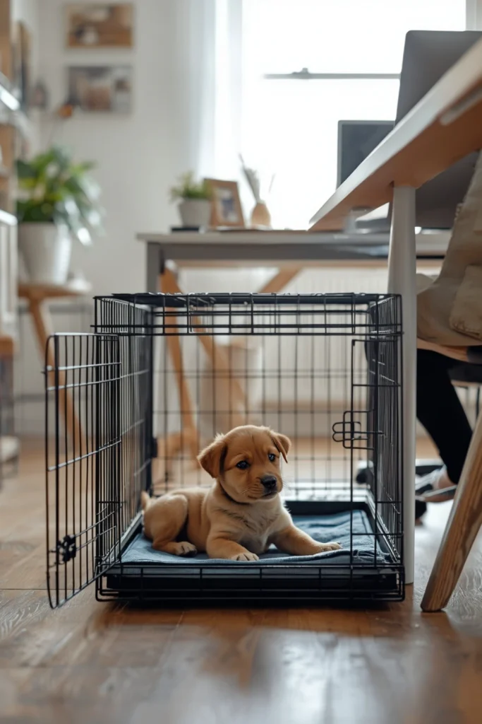 Practice Crate Training During the Day