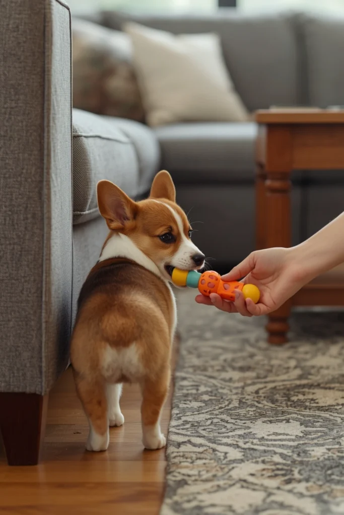 Redirect Furniture Chewing Immediately