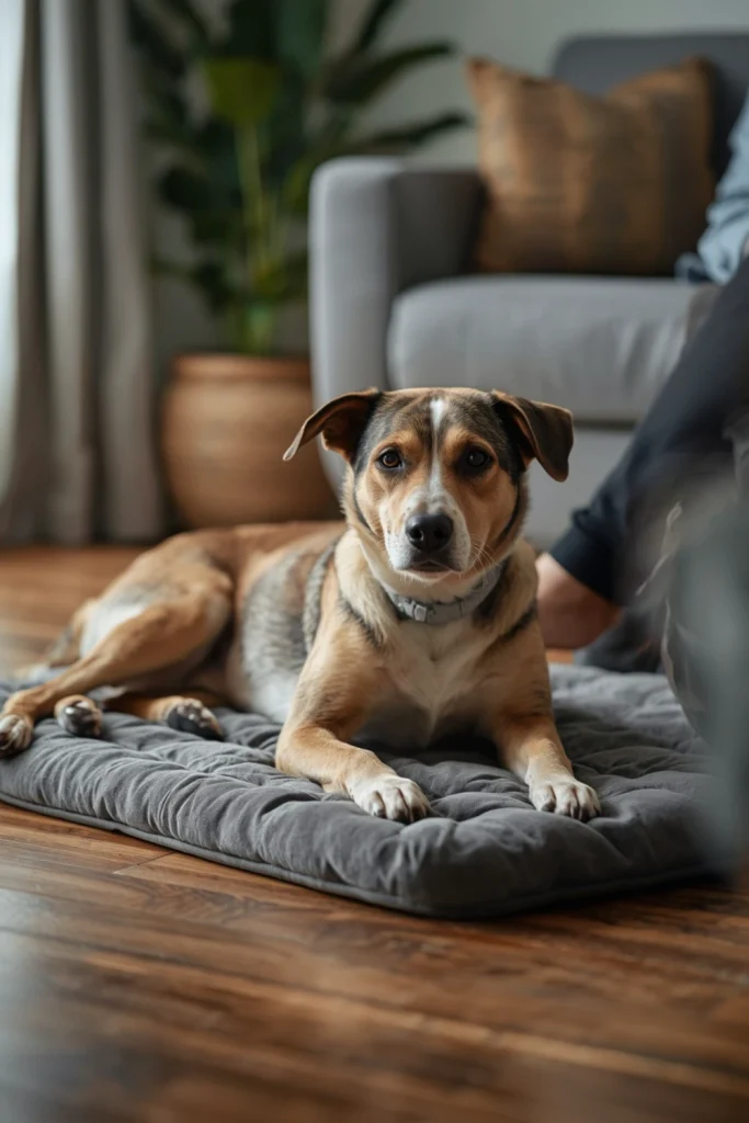 Teach a Comfortable Settle on a Mat
