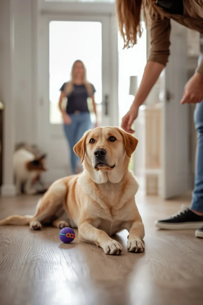 Practice the Down Command With Distractions