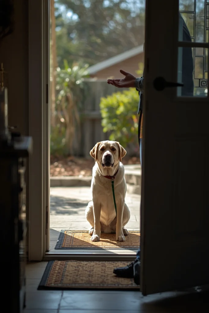 Teach Your Dog to Wait Before Going Outside