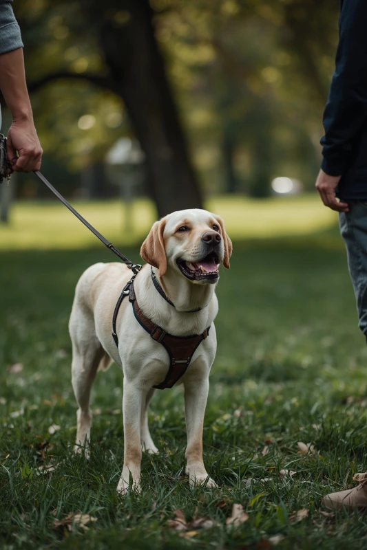 Use a Leash to Manage Excited Greetings