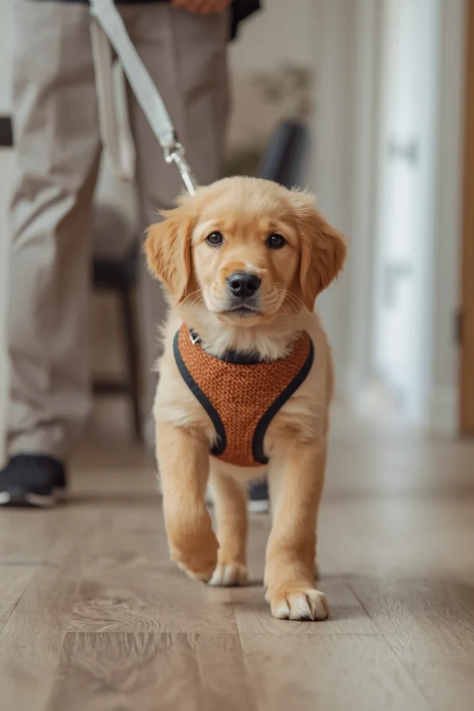 Familiarize Your Puppy With Collars, Harnesses, and Leashes