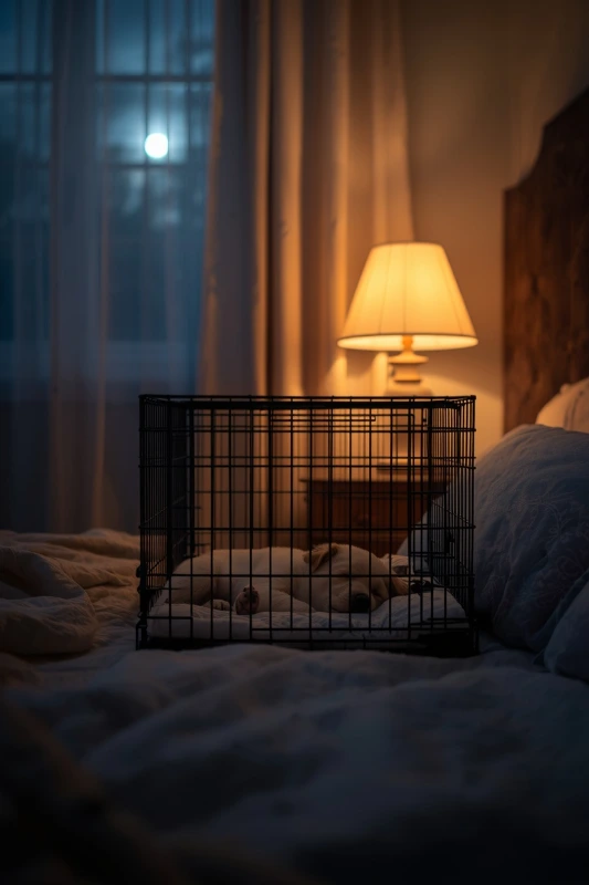 Keep the Crate Near Your Bed at First