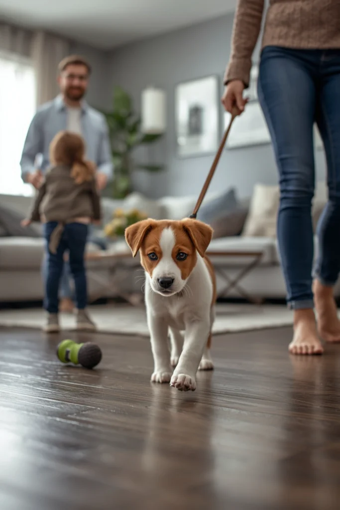 Practice Walking Around Household Distractions