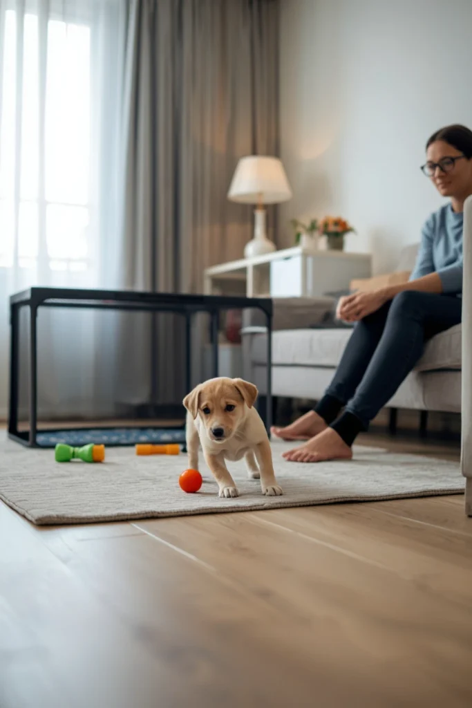 Supervise Your Puppy Inside the Apartment