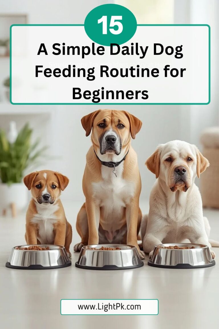 A Simple Daily Dog Feeding Routine for Beginners