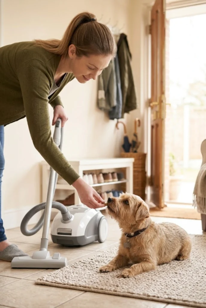 Practice Calm Behavior Around Household Noises