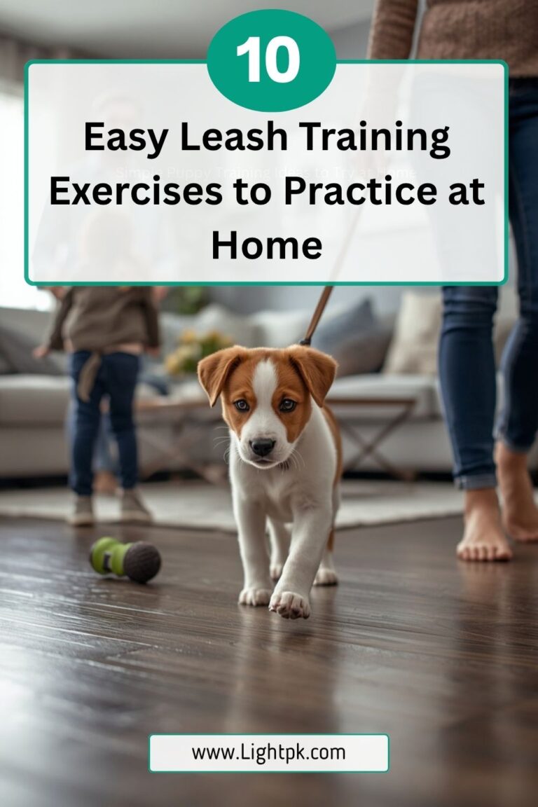 10 Easy Leash Training Exercises to Practice at Home