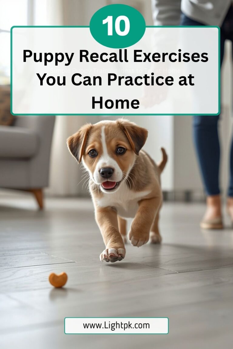 10 Puppy Recall Exercises You Can Practice at Home