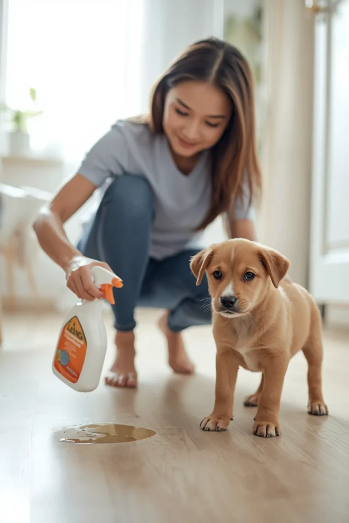 Handle Potty Accidents Calmly and Clean Them Properly