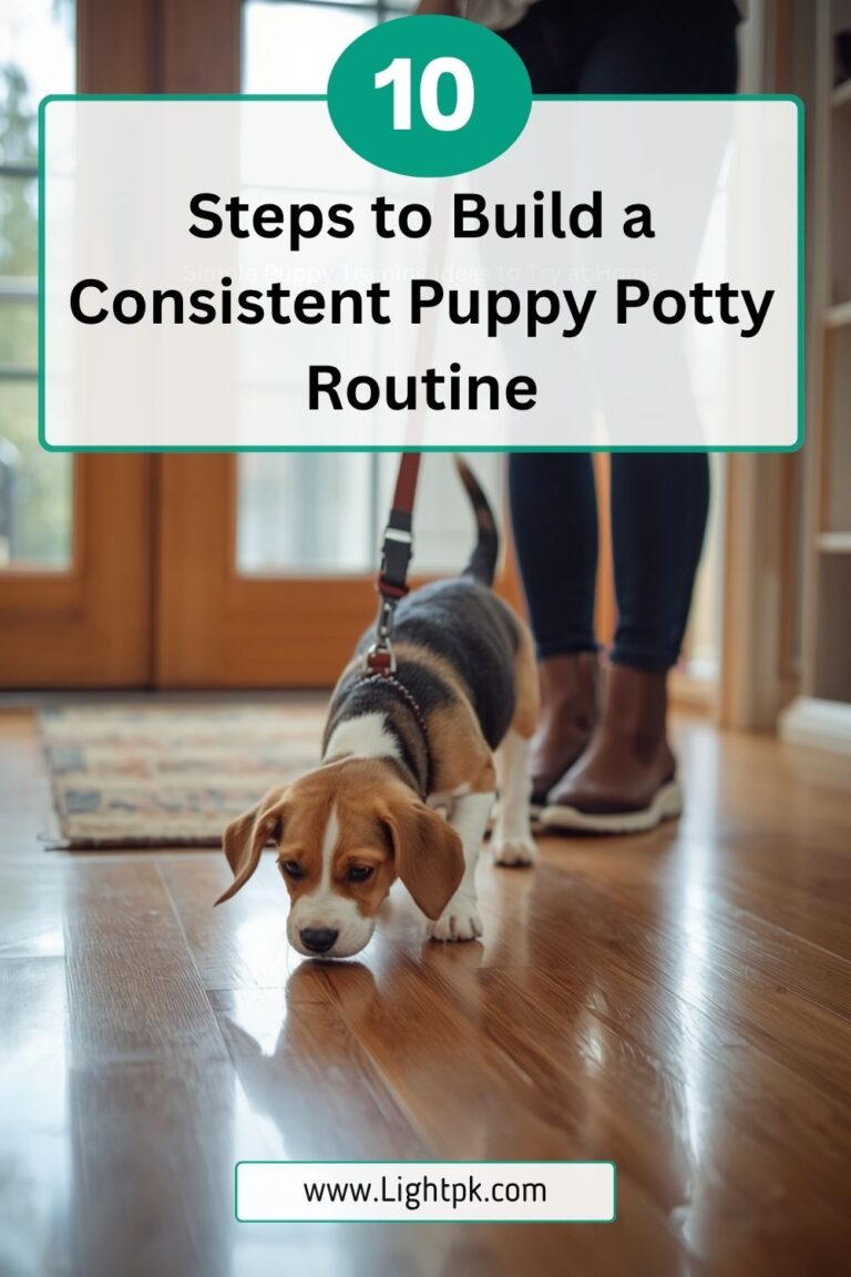 10 Steps to Build a Consistent Puppy Potty Routine