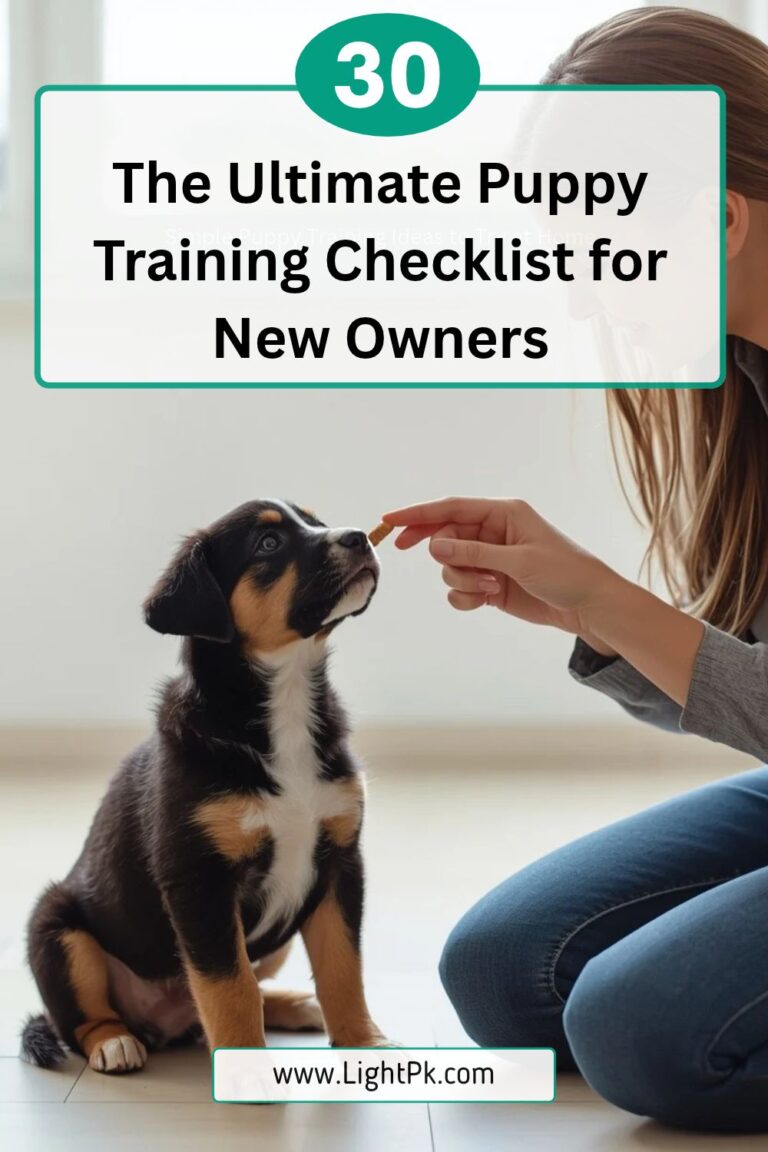 The Ultimate Puppy Training Checklist for New Owners