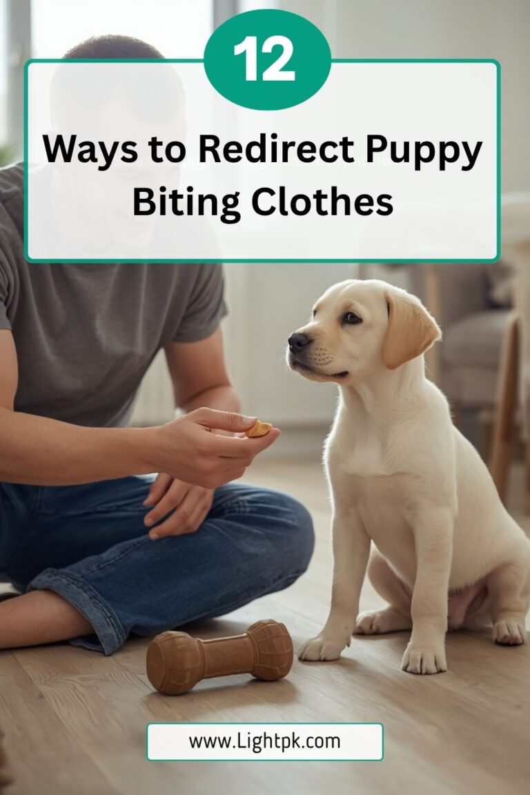 12 Ways to Redirect Puppy Biting Clothes