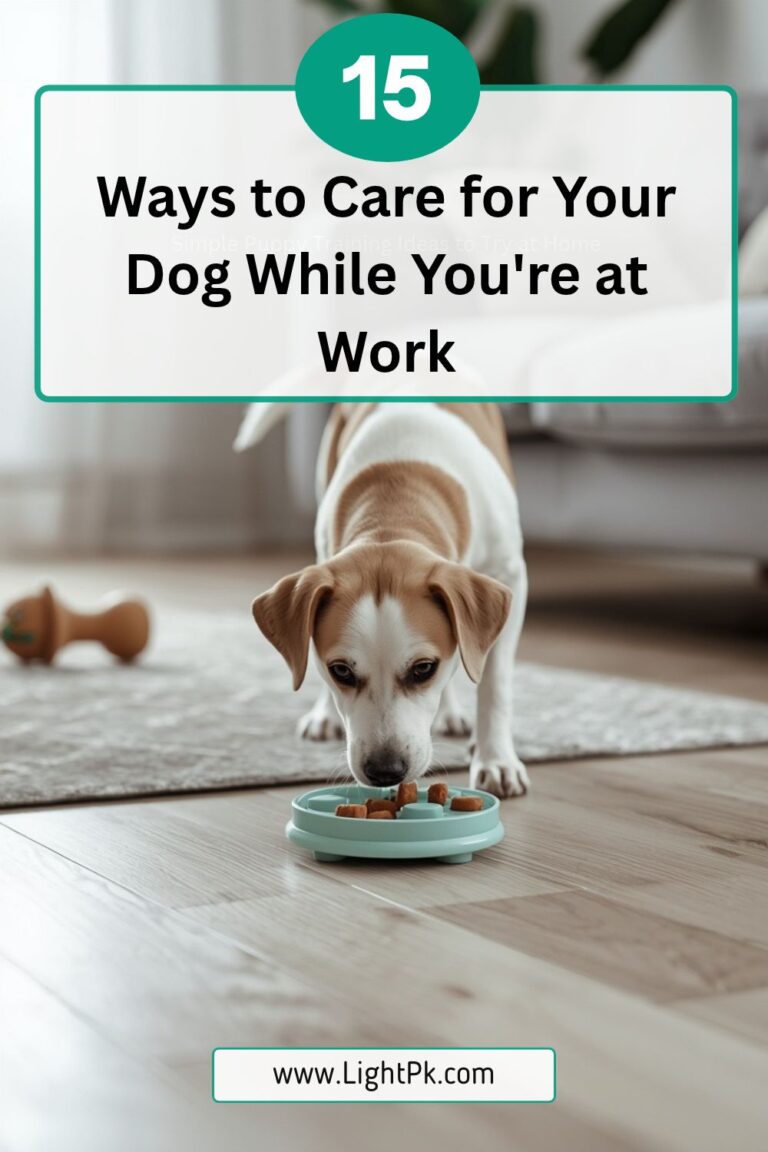 15 Ways to Care for Your Dog While You’re at Work